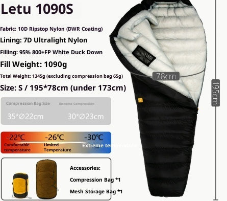 Outdoor Camping Ultra Light Down Sleeping Bag