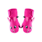 New Children's Ski Gloves Fleece-lined Girls' Cartoon Cute Baby Boy Mittens