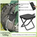 Portable Ultralight Camping Picnic Chair - Doubles as Fishing Stool and Travel Seat with Fishing Tool Holder