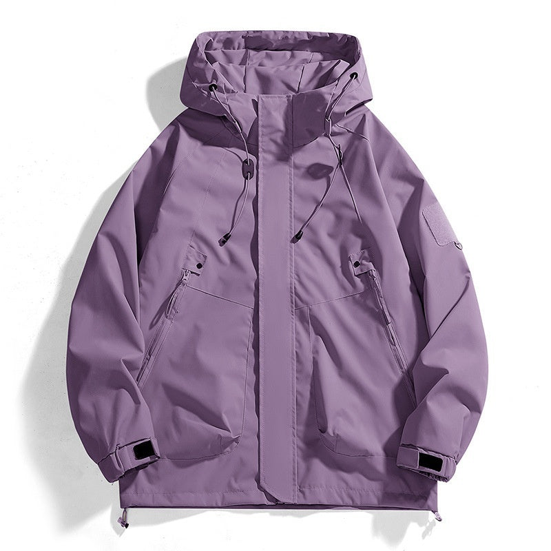 Loose Cargo Waterproof Jacket Coat Hooded