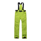 Women Men Ski Pants Brands Outdoor Sports Suspenders Windproof Waterproof Trousers
