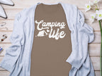 Camping Life with Tent and Heart Great Outdoors Long Sleeve T-Shirt