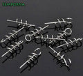 Rompin 20pcs/lot Assist Soft Baits Hook Soft Lures Pin Spring Fixed Lock Screw Dagger Fishing Tools