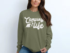 Camping Life with Tent and Heart Great Outdoors Long Sleeve T-Shirt