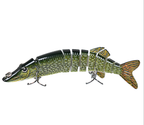 TREHOOK 10cm/12.5cm Pike Wobblers for Fishing Artificial Bait Hard Multi Jointed Swimbait Crankbait Lifelike Fishing Lure Tackle