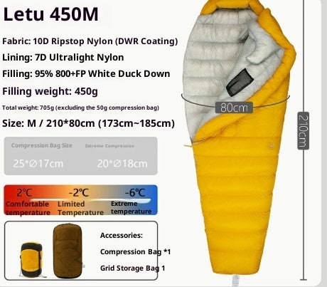 Outdoor Camping Ultra Light Down Sleeping Bag