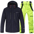 Men's Winter Waterproof Padded Padded Warm Ski Suit