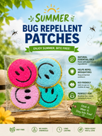 Natural Bug Repellent Patches | DEET-Free Mosquito Protection for Kids & Adults