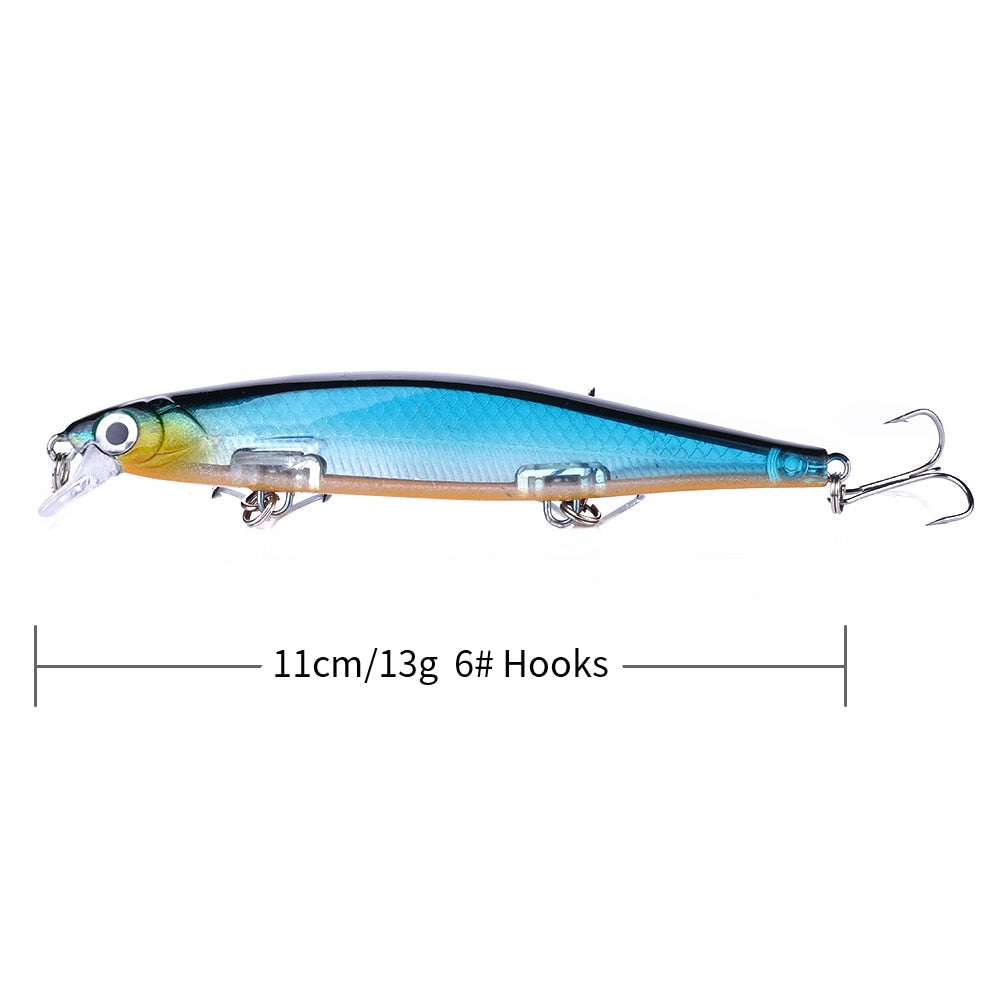 110mm 13g Swimbaits Bass Big Fish Fishing lure sinking Floating Wobblers Hard bait Crankbait Minnow Lure for pike Fishing tackle
