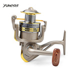 YUMOSHI 8 BB Fish ratio 5.1:1 1000-7000 Series Spinning Fishing Reel Crank Handle Carp Steering