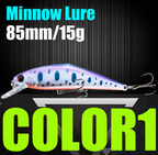 AFISHLURE Fishing Lure Wobblers Trout  85mm/15g Minnow  Hard Baits Iscas Artificial Pesca Leurre