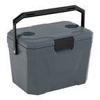 Insulated Portable Cooler Hard Shell Ice Chest with 2 Cup Holders