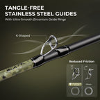 KastKing Spartacus Defender Twin-Tip Baitcaster Rod and Reel Combo