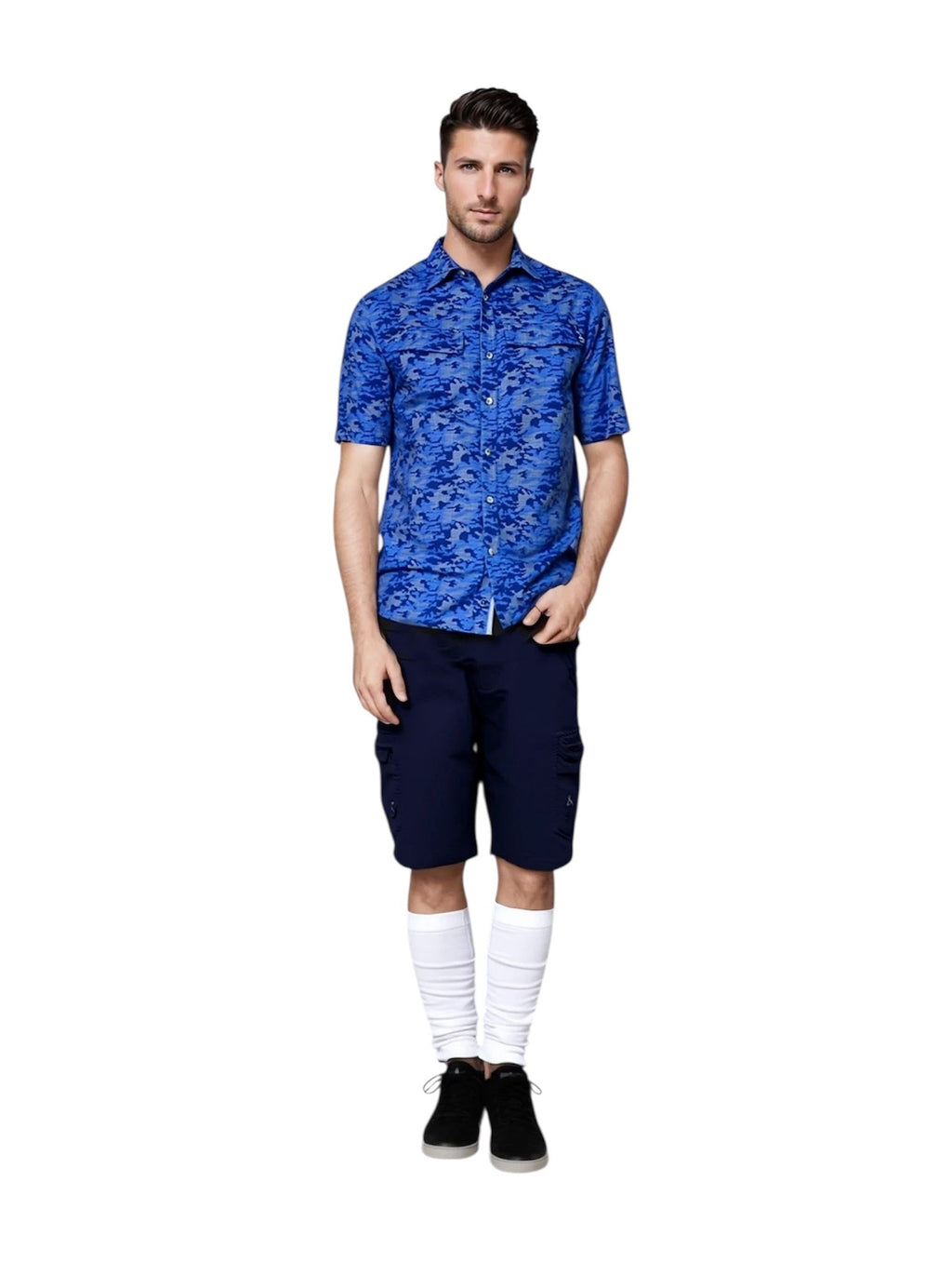 Men's Dot Camo UV Vented Fishing Shirt