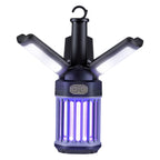 Outdoor Bug Zapper with Foldable Camping Lantern USB-C Rechargeable Electric Mosquito Killer