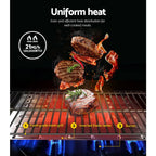 Grillz Portable Gas BBQ LPG Oven Camping Cooker Grill 2 Burners Stove