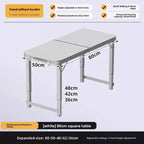 Folding table stall folding outdoor portable lifting work table camping picnic night market folding table and chairs