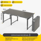 Folding table stall foldable outdoor portable rectangular small table camping picnic night market folding table and chairs