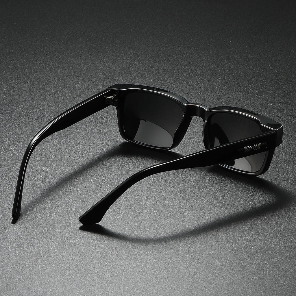 Quality Square Polarized Sunglasses Men Metal Core UV400 Unisex Sun Glasses Travel Hiking Beach Fishing Eyewear