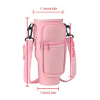 40oz Neoprene Water Bottle Carrier Bag For Stanley Quencher Cup Sleeve with Adjustable Shoulder Strap Water Bottle Holder Pouch