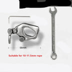 Stainless Steel Descender for Work & Rock Climbing