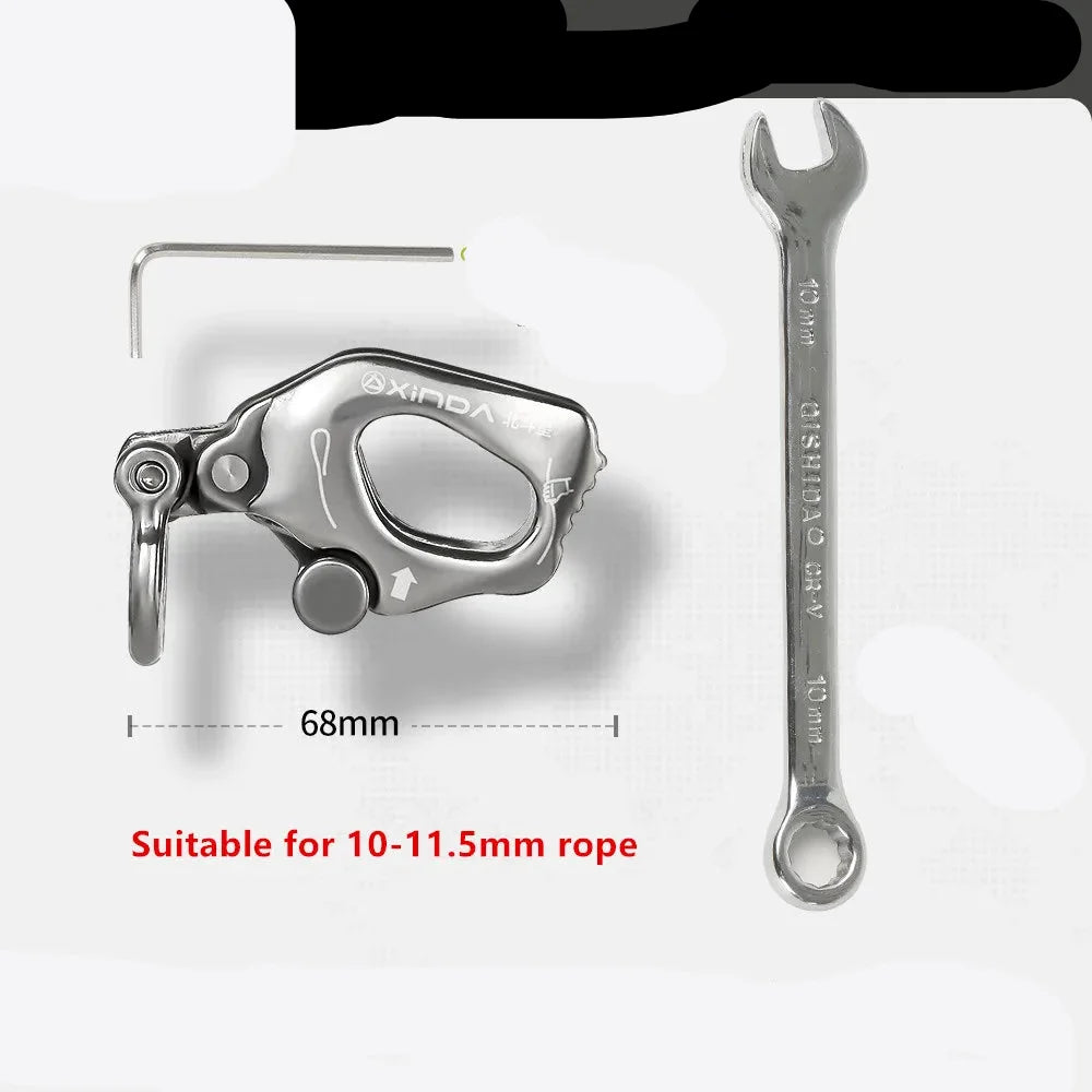 Stainless Steel Descender for Work & Rock Climbing