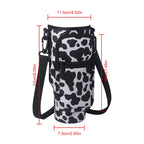 40oz Neoprene Water Bottle Carrier Bag For Stanley Quencher Cup Sleeve with Adjustable Shoulder Strap Water Bottle Holder Pouch