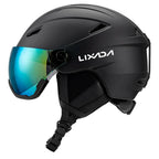 Streamlined Style Integrated Ski Helmet & Goggles