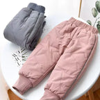 Kids Winter Thermal Pants – Cotton Padded Warm Trousers for Snow Play