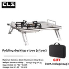 Mountainhiker Camping Folding Lift Removable Multi Unit IGT Table Gas Stove Portable Camp BBQ Grill Table Outdoor Picnic table