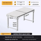 Folding table stall folding outdoor portable lifting work table camping picnic night market folding table and chairs