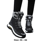 Women's Fur-Lined Ankle Snow Boots for Hiking