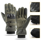 Winter Cold-proof Windproof Military Outdoor Sport Gloves (Black/Green/Brown)