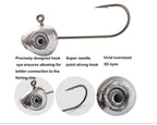 Grouper Crank Jig Head Hook Leaded 0.5g 1g 2g 3g 4g 5g Fly Fishing Hook Rockfish Game Jigs Hook Lure Soft Worm Bait Hook Tool