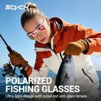 SCVCN Fashion Polarized Sunglasses for Men Outdoor Fishing Glasses Sports Bike UV400 Protection Women Bicycle Hiking Eyewear