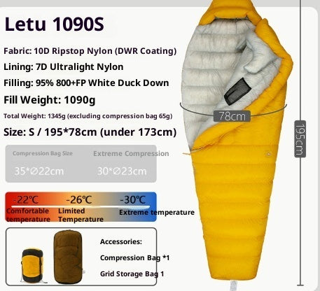 Outdoor Camping Ultra Light Down Sleeping Bag