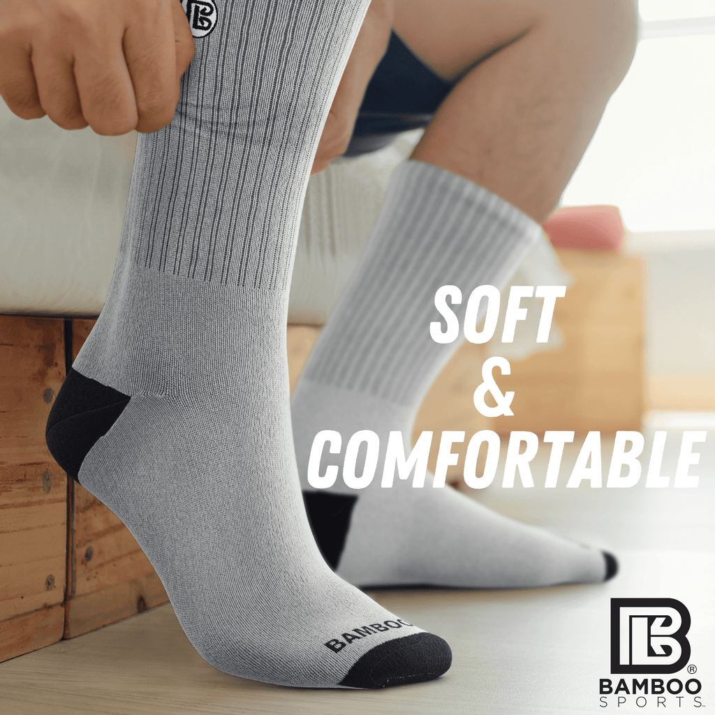 Premium Bamboo Rayon Crew Socks