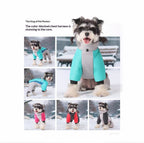 Fleece-lined Dog Warm Waterproof Traction Four-legged Pet Clothing