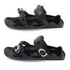 Black Mini Ski Skates Snow Shoes: Portable Adjustable Bindings - # BOAA73110008