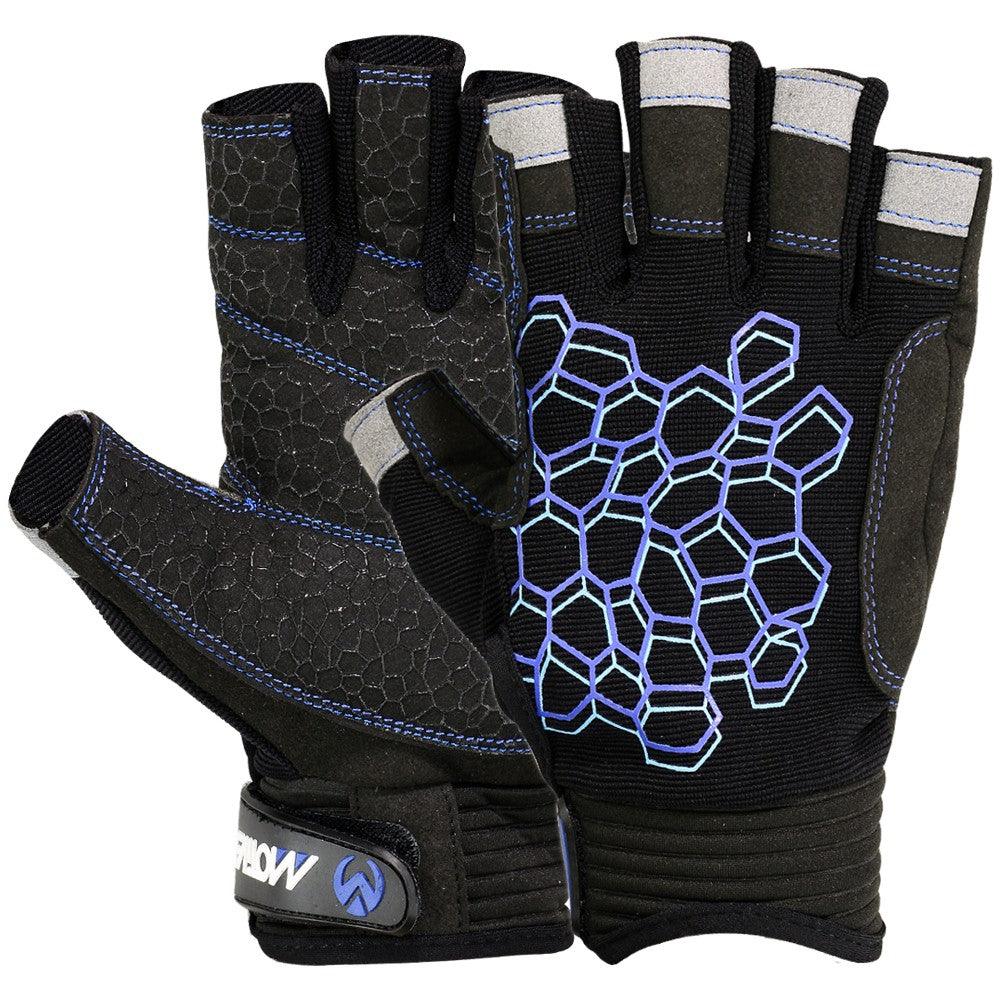 Sailing Gloves With Sticky Palm 3-4 Cut Fingers Kayaking & More Unisex
