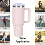 40oz V2 large capacity tumbler,  With Handle And Straw Lid, Insulated Reusable Stainless Steel Water Bottles Travel Mug Coffee Cup car cup water cup For Men Women Outdoor Camping Driving, gift