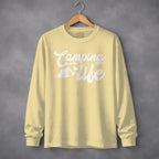 Camping Life with Tent and Heart Great Outdoors Long Sleeve T-Shirt