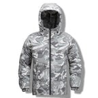 Men's Hooded Camouflage Coat Fashion Waterproof Thick Warm Cotton-padded Jacket