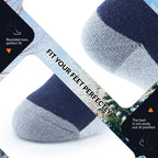 Kids Wool Blend Ski Socks, Cold Weather Knee-high Warm Socks for Winter