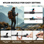 Ultra-Light 3-Section Trekking Pole