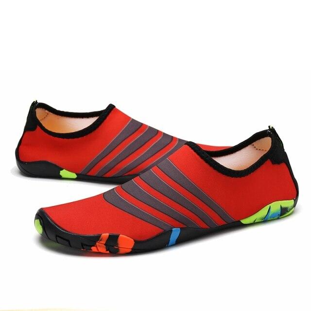 Summer Outdoor Mens Sports Water Shoes Non-Slip Beach Shoes Barefoot Upstream Shoes Quick-Dry Aqua Sock Barefoot For Beach Swim River Pool Lake Hiking Kayaking Surfing