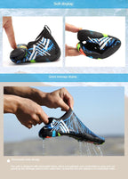 Summer Outdoor Mens Sports Water Shoes Non-Slip Beach Shoes Barefoot Upstream Shoes Quick-Dry Aqua Sock Barefoot For Beach Swim River Pool Lake Hiking Kayaking Surfing