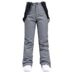 Windproof Waterproof Ski Pants with Detachable Elastic Waist