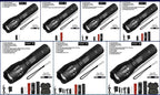 Waterproof Z45 Led Flashlight Ultra Bright Waterproof MINI Torch T6/L2/V6 zoomable 5 Modes 18650 rechargeable Battery for camping tactica Led Mini Water-Resistant Torch Light For Indoor & Outdoor Camping Hiking Accessories Gear
