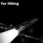 Waterproof Z45 Led Flashlight Ultra Bright Waterproof MINI Torch T6/L2/V6 zoomable 5 Modes 18650 rechargeable Battery for camping tactica Led Mini Water-Resistant Torch Light For Indoor & Outdoor Camping Hiking Accessories Gear